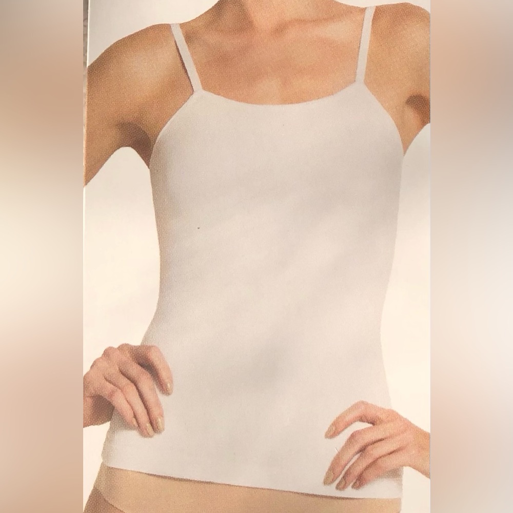 SPANX RED HOT Shaping Cami XL White adjustable straps silky smooth NWT